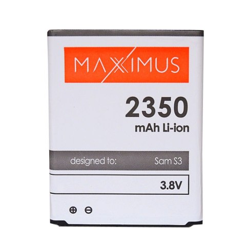 Bateria MAXXIMUS Samsung i9300 S3 2350mAh EB-L1G6LLU