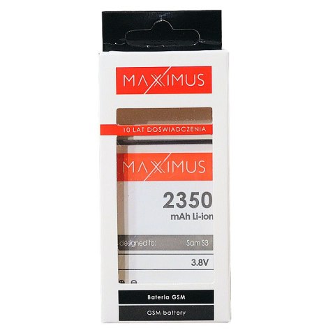 Bateria MAXXIMUS Samsung i9300 S3 2350mAh EB-L1G6LLU