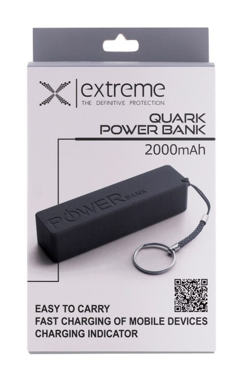 ESPERANZA POWER BANK 2000MAH QUARK CZARNY XMP101K