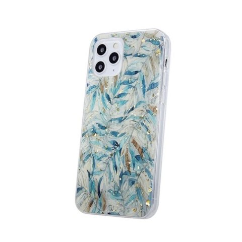 ETUI GOLD GLAM SAMSUNG A72 4G / A72 5G BOHO LEAVES