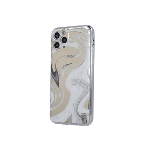 ETUI MARMUR WAVE IPHONE 11 PRO WHITE-GOLD / BIAŁO-ZŁOTY