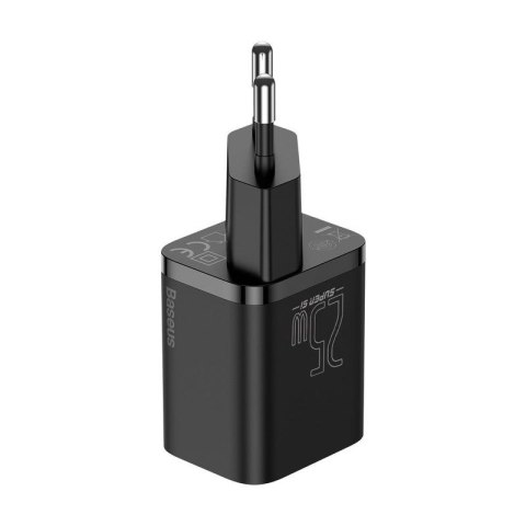 Ładowarka sieciowa BASEUS SUPER SI USB-C/USB-C 25W 1xUSB + KABEL 1M BLACK