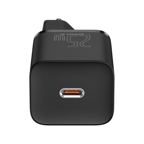 Ładowarka sieciowa BASEUS SUPER SI USB-C/USB-C 25W 1xUSB + KABEL 1M BLACK