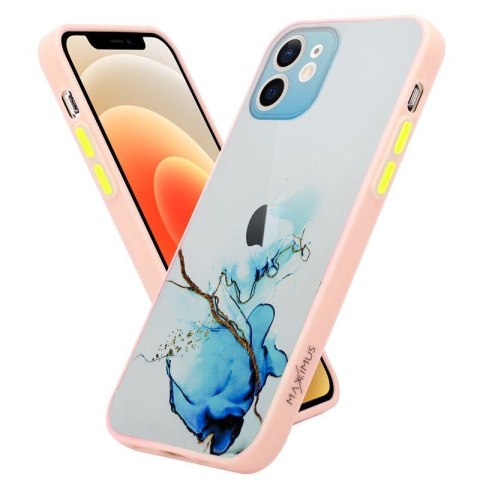 MX AQUARELLE IPHONE XR NIEBIESKO-BIAŁY / NAVY-WHITE