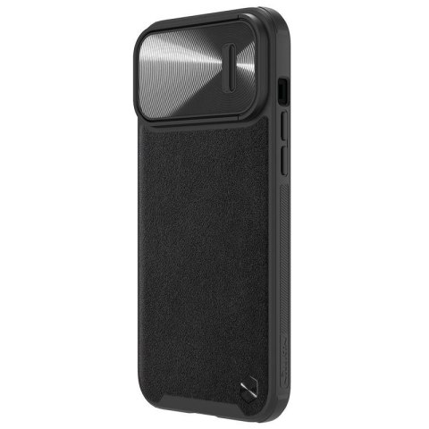 NILLKIN CAMSHIELD LEATHER S IPHONE 14 PRO MAX, BLACK / CZARNY