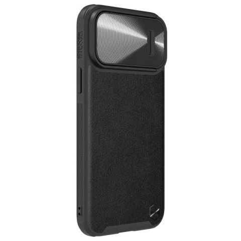 NILLKIN CAMSHIELD LEATHER S IPHONE 14 PRO MAX, BLACK / CZARNY