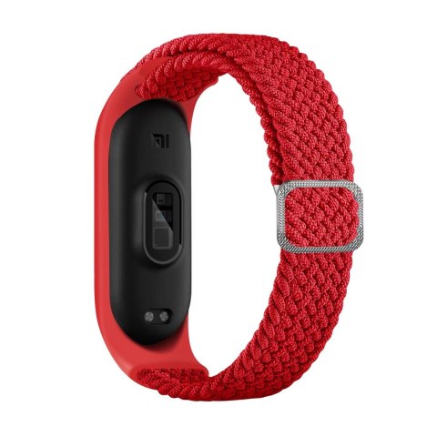 Opaska pleciona Smart Band M3/M4/M5/M6 RED / CZERWONY