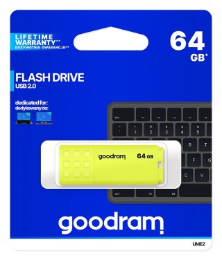 PenDrive 2.0 GOODRAM NEO 64GB YELLOW / ŻÓŁTY