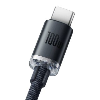 KABEL BASEUS CRYSTAL SHINE 100W 1.2M USB/USB-C BLACK