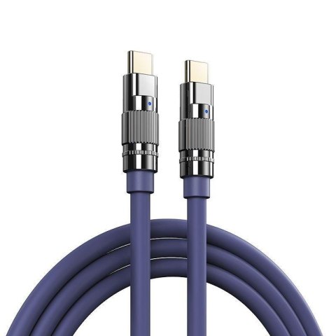 KABEL REMAX WEFON SERIES 100W ZINC ALLOY USB-C/USB-C RC-C055 PURPLE