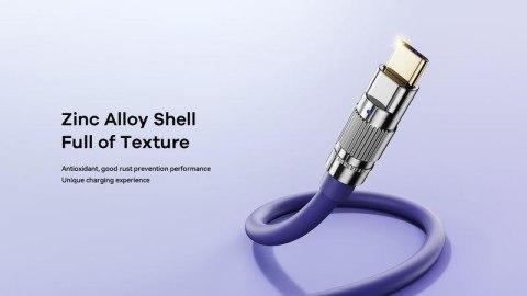 KABEL REMAX WEFON SERIES 100W ZINC ALLOY USB-C/USB-C RC-C055 PURPLE