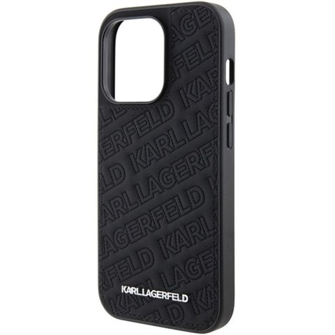 KARL LAGERFELD IPHONE 15 PRO MAX QUILTED K PATTERN KLHCP15XPQKPMK BLACK