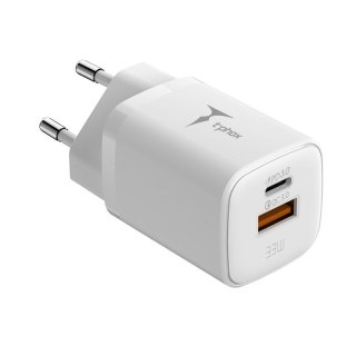 Ładowarka sieciowa T-PHOX HANDY SERIES 33W T-PP08 USB/USB-C WHITE