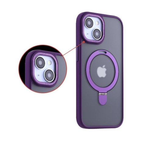 MX KICKSTAND MAGSAFE CIRCLE IPHONE 15 PLUS (6.7), PURPLE / FIOLETOWY