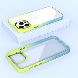 MX RAINBOW IPHONE 14 PRO MAX (6.7) LIME-BLUE / ZIELONO-NIEBIESKI