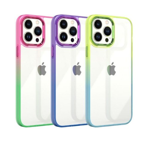 MX RAINBOW IPHONE 14 PRO MAX (6.7) LIME-BLUE / ZIELONO-NIEBIESKI