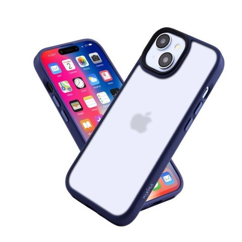 MX RIBBED CAM IPHONE 12 / 12 PRO DARK BLUE / GRANATOWY