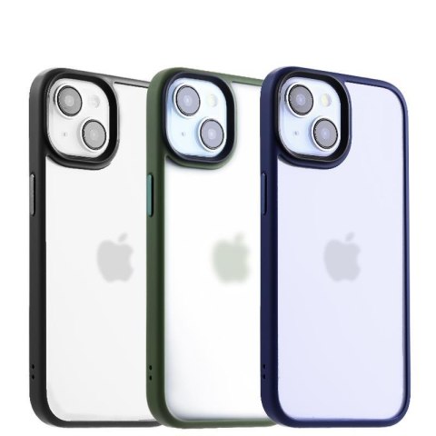 MX RIBBED CAM IPHONE 15 (6.1) GREEN / ZIELONY