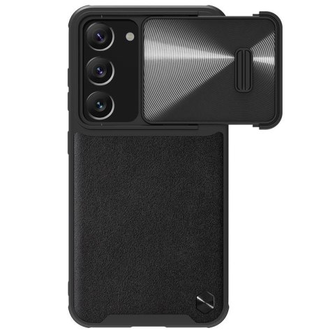 NILLKIN CAMSHIELD LEATHER S SAMSUNG S23 BLACK / CZARNY