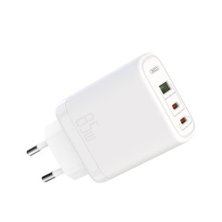 XO ładowarka sieciowa CE04 PD 65W 2xUSB-C 1xUSB BIAŁA