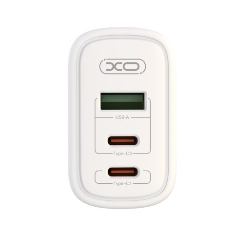 XO ładowarka sieciowa CE04 PD 65W 2xUSB-C 1xUSB BIAŁA