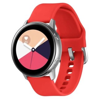 SILIKONOWA OPASKA DO SMARTWATCH 22MM UNIWERSALNA, RED / CZERWONY