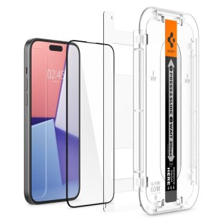 SPIGEN GLAS.TR EZ FIT FC IPHONE 15 PLUS 2-PACK BLACK + ADAPTER