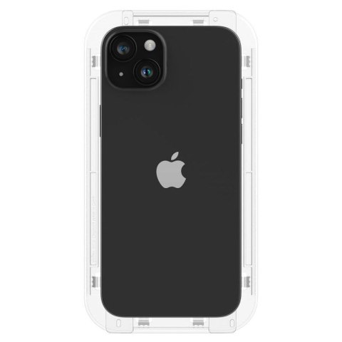 SPIGEN GLAS.TR EZ FIT FC IPHONE 15 PLUS 2-PACK BLACK + ADAPTER