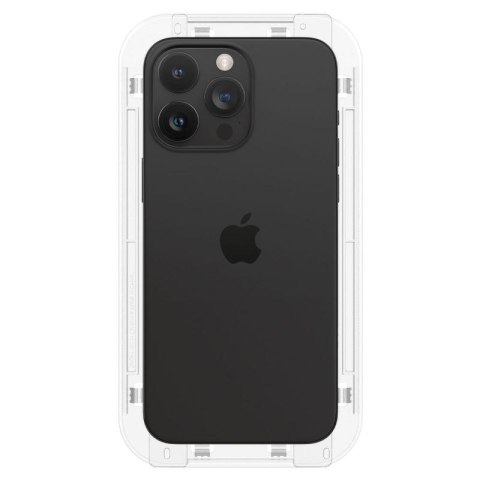 SPIGEN GLAS.TR EZ FIT FC IPHONE 15 PRO MAX 2-PACK BLACK + ADAPTER