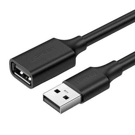 Ugreen kabel przewód przejściówka USB żeński USB męski 2m czarny