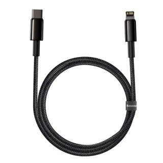 KABEL BASEUS TUNGSTEN GOLD USB-C/ LIGHTNING 20W 1M BLACK