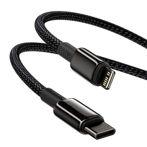 KABEL BASEUS TUNGSTEN GOLD USB-C/ LIGHTNING 20W 1M BLACK