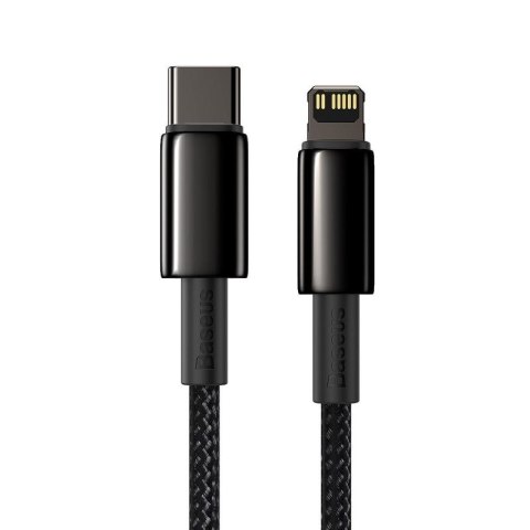 KABEL BASEUS TUNGSTEN GOLD USB-C/ LIGHTNING 20W 1M BLACK