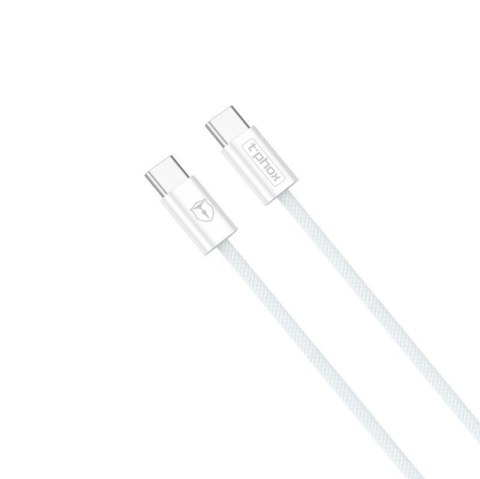 KABEL T-PHOX CC15 SERIES USB-C/USB-C 60W 3A 2M WHITE