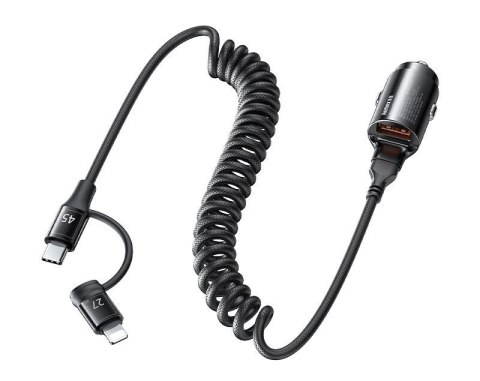 Ładowarka Sam REMAX RUICHY SERIES 45W RCC356 + KABEL LIGHTING/USB-C BLACK