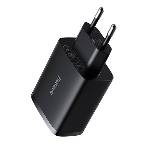 Ładowarka sieciowa BASEUS COMPACT QUICK CHARGER 3xUSB 17W CZARNA/BLACK