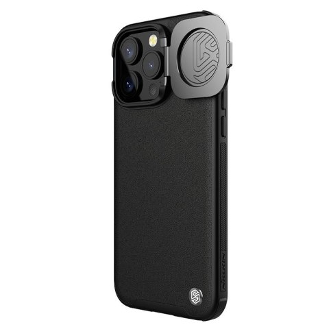 Nillkin Camshield Prop Leather Magnetic Iphone 15 Pro , BLACK / CZARNY