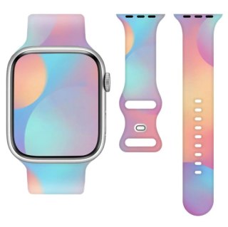 Pasek Silikonowy do Smart Watch 20mm RAINBOW / TĘCZOWY