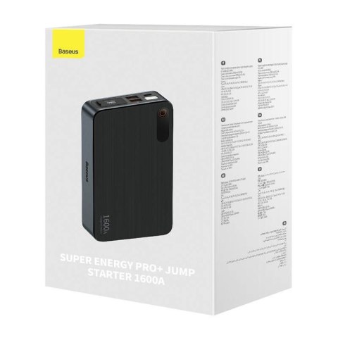 ROZRUSZNIK/POWERBANK BASEUS SUPER ENERGY PRO CAR JUMP USB 1600A BLACK