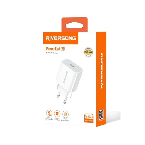 Riversong ładowarka sieciowa PowerKub 20 1xUSB-C 20W biały AD75