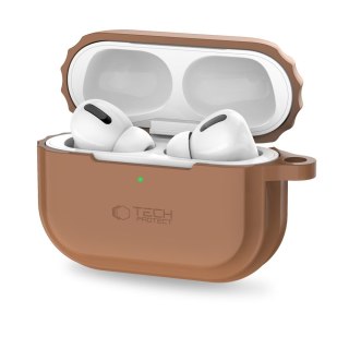 TECH-PROTECT ETUI SILICONE ROPE AIRPODS PRO 1/2 CHOCOLATE BROWN