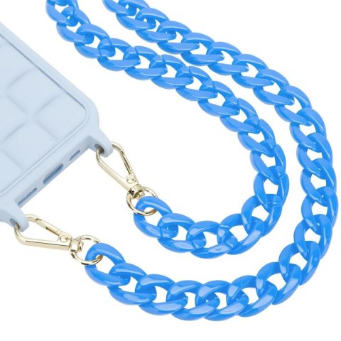 Uniwersalna smycz do telefonu / na ramię Chain-09, BLUE / NIEBIESKI