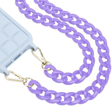 Uniwersalna smycz do telefonu / na ramię Chain-09, PURPLE / FIOLETOWY