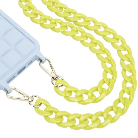 Uniwersalna smycz do telefonu / na ramię Chain-09, YELLOW / ŻÓŁTY