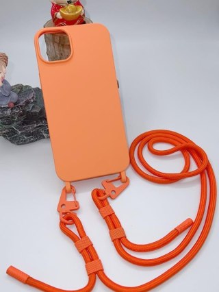 Uniwersalna smycz do telefonu / na ramię Hook-07, ORANGE / POMARAŃCZOWY