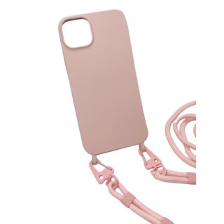 Uniwersalna smycz do telefonu / na ramię Hook-07, PINK SAND / PUDROWY RÓŻ