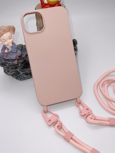 Uniwersalna smycz do telefonu / na ramię Hook-07, PINK SAND / PUDROWY RÓŻ