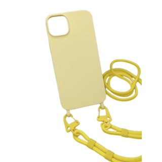 Uniwersalna smycz do telefonu / na ramię Hook-07, YELLOW / ŻÓŁTY