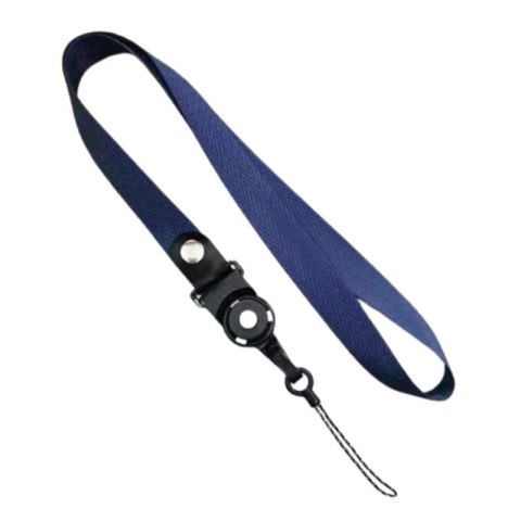 Uniwersalna smycz na szyję do telefonu Buckle-03 52cm, NAVY / GRANATOWY