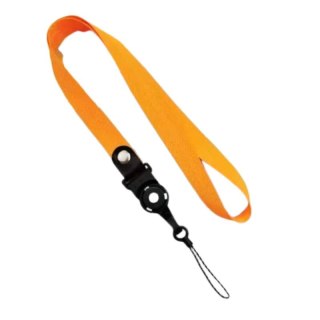 Uniwersalna smycz na szyję do telefonu Buckle-03 52cm, ORANGE / POMARAŃCZOWY